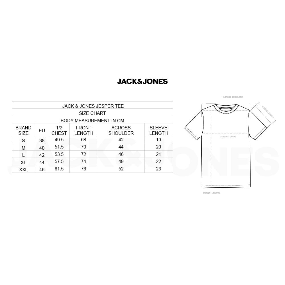 Jack & Jones Joren Unisex Round Neck T-shirt-Navy Blue